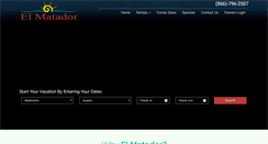 Desktop Screenshot of elmatador-rentals.com